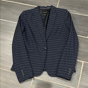 Banana Republic Navy Striped Blazer